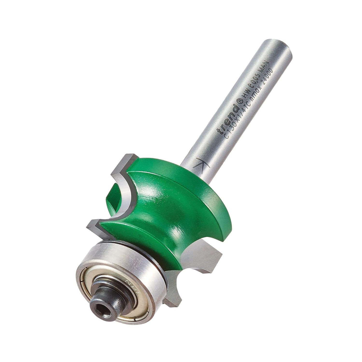 Trend CraftPro Corner Bead Cutter Router Bit, 1/4 Inch Shank, 1.02 Inch Cut Diameter & 0.63 Inch Cut Length, 0.19 Inch Radius, TCT, C130X1/4TC