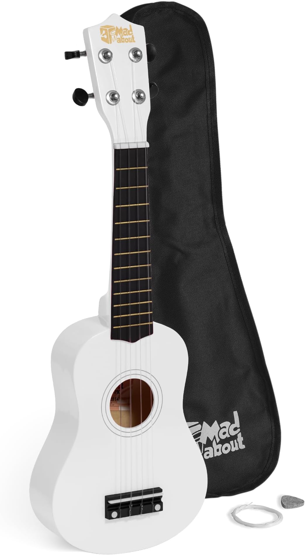 Mad About SU8 Soprano Ukulele - White