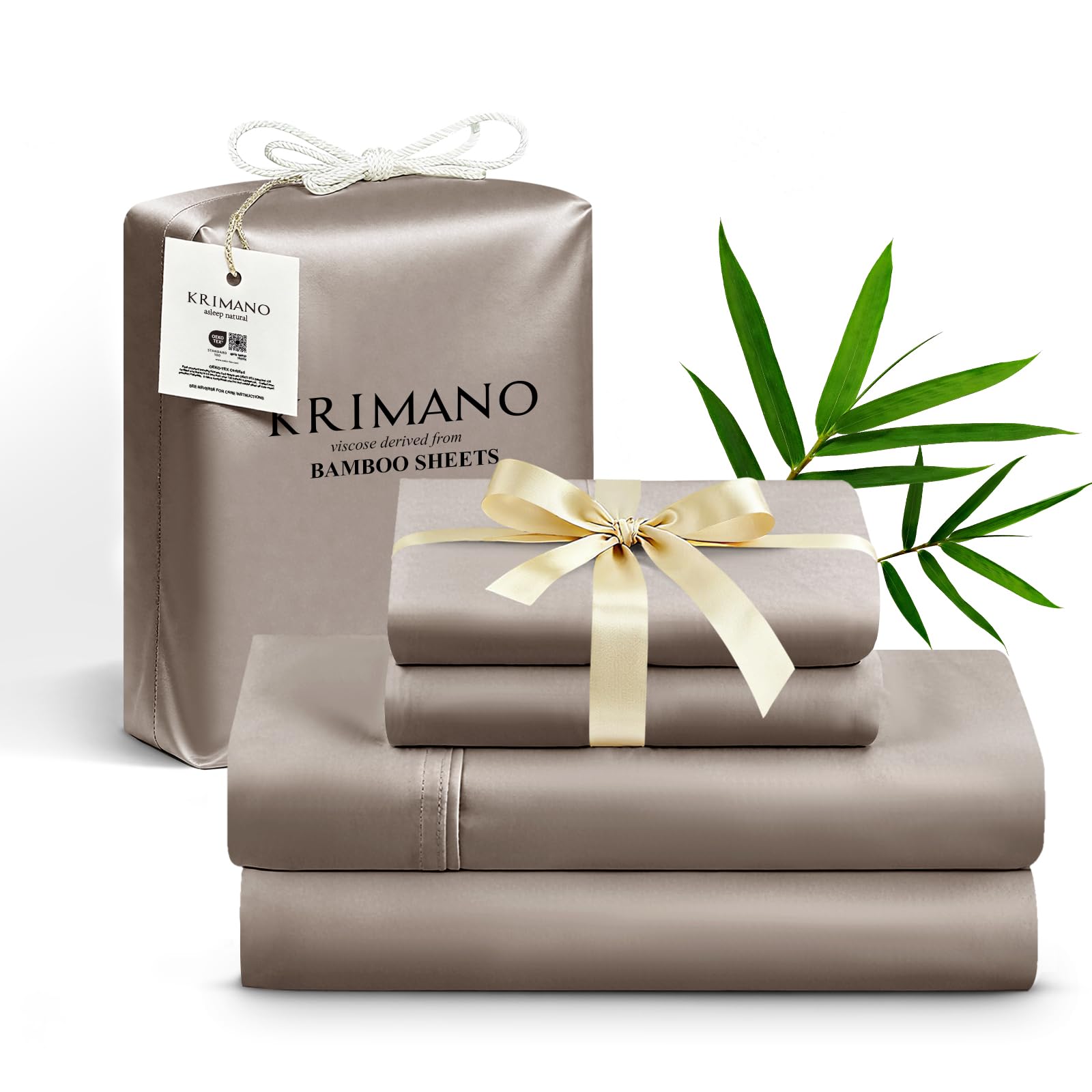 KRIMANO Bamboo King Sheets