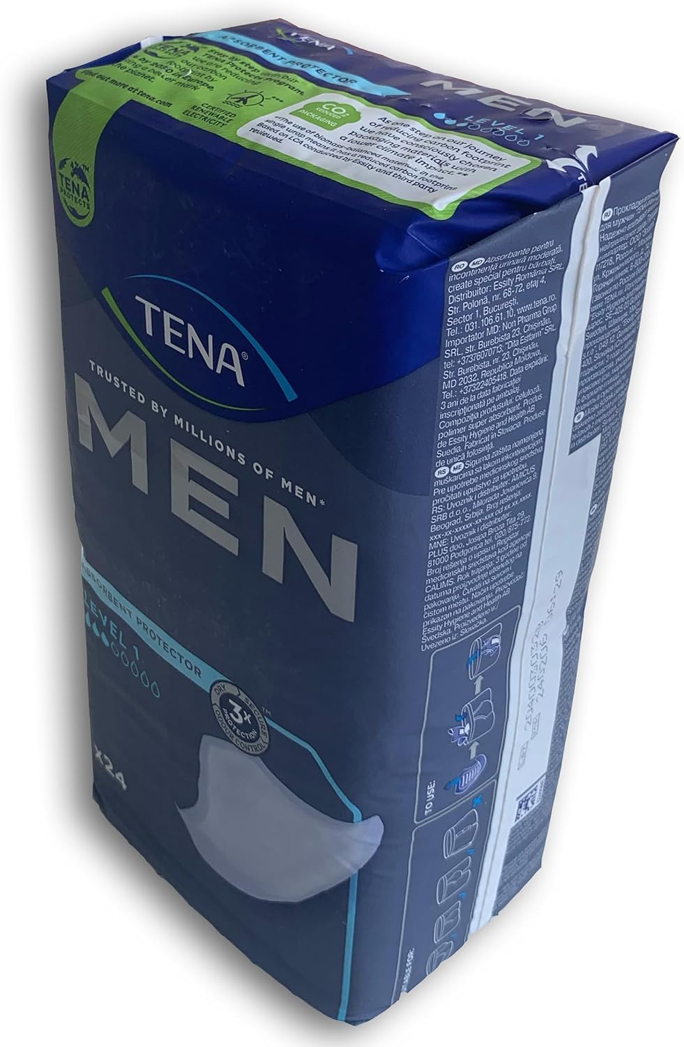 TENA MEN Level 1 - Estándar (variante básico) (Paquete ahorro (6 x 24 unidades)