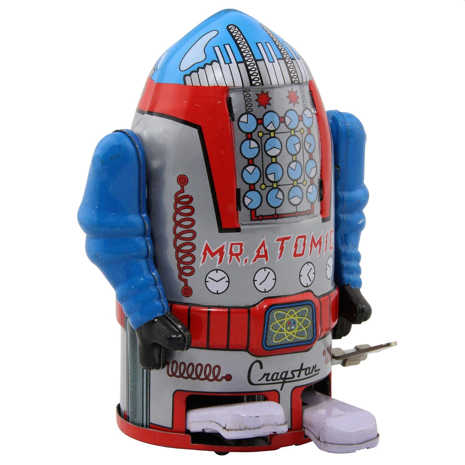 Freak Scene Robot - Tin Toy Robot - Mr. Atomic - silver