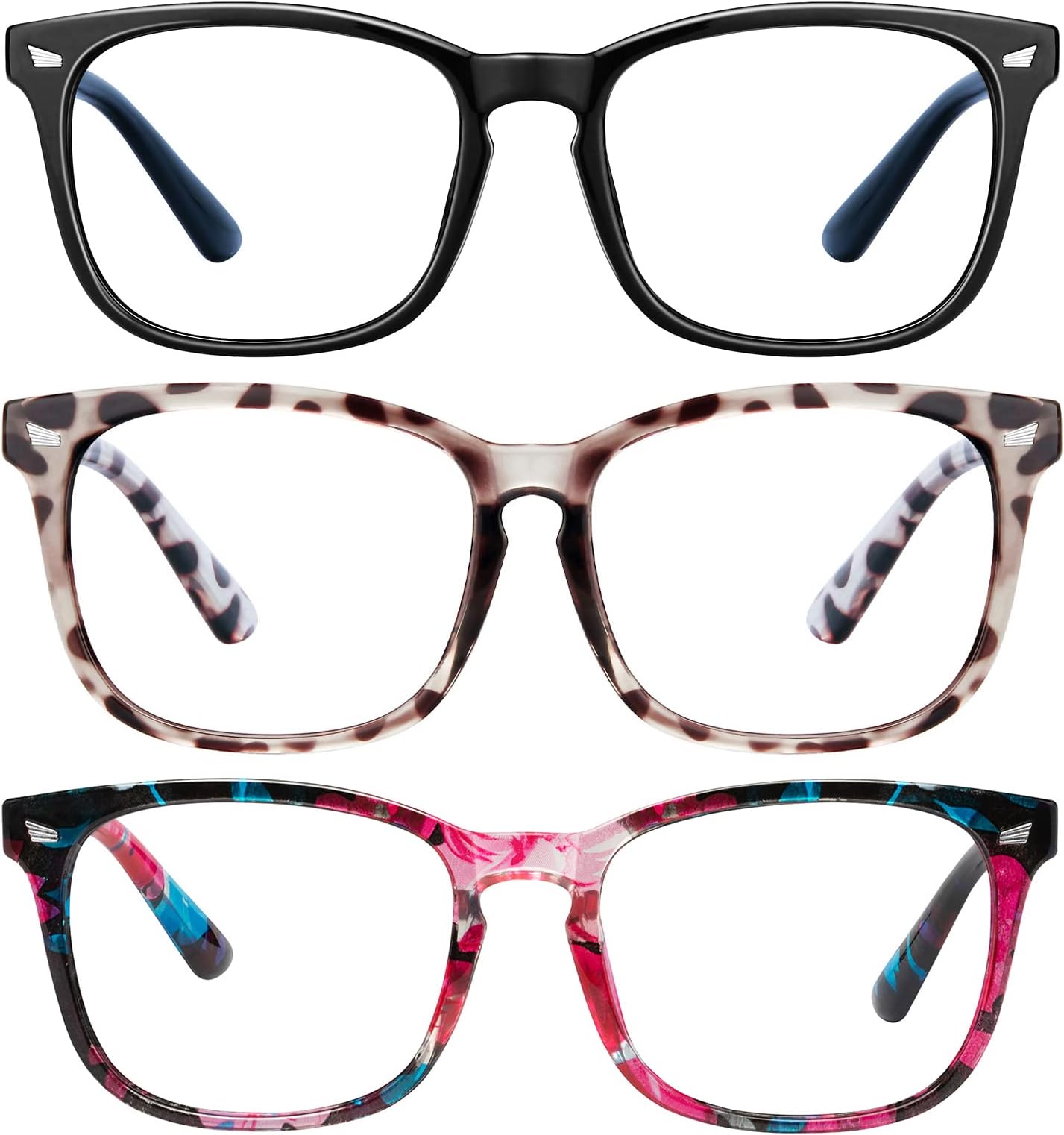 hunsquer Blue Light Glasses for Woman/Men Computer Blue Light Glasses