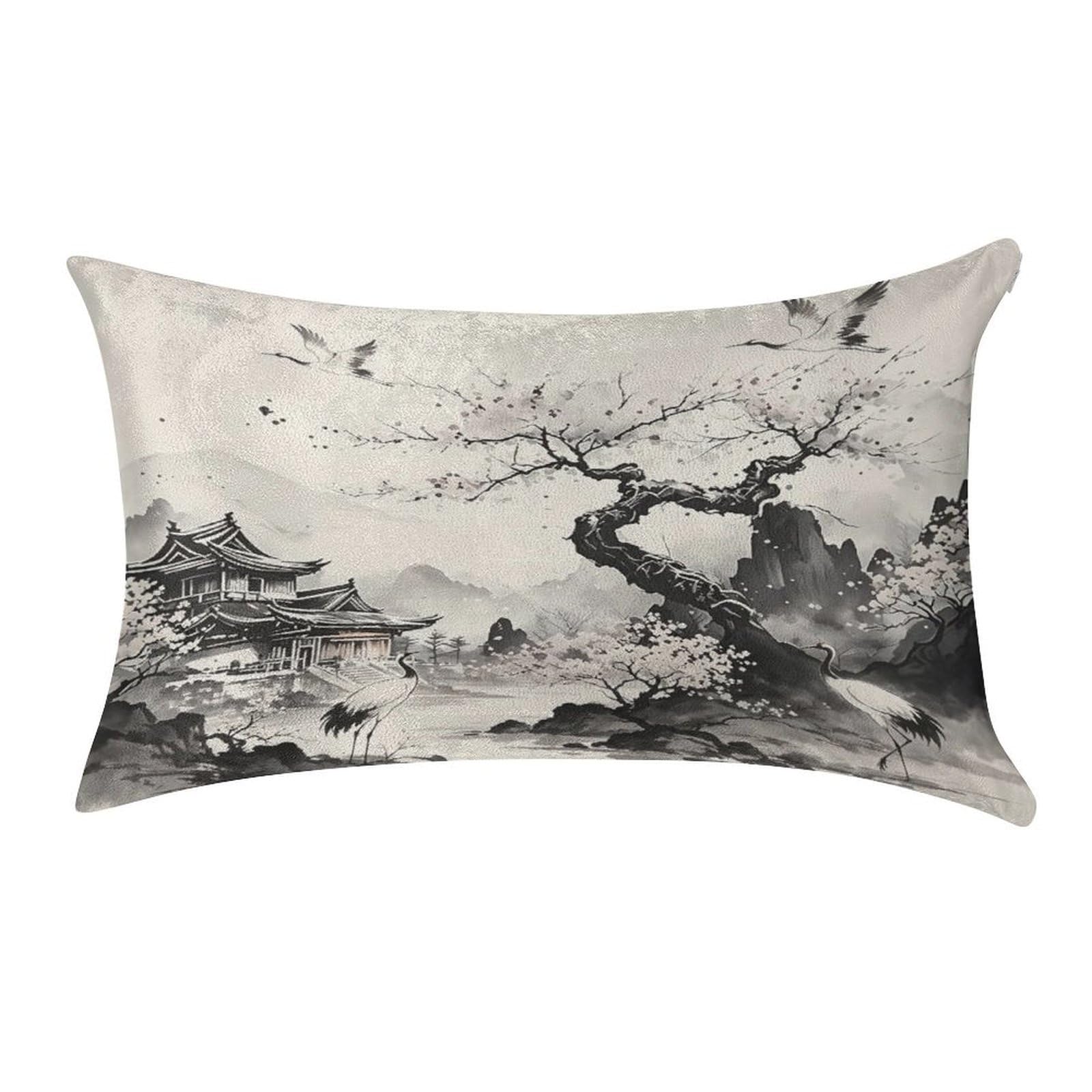 Fekiloot Style Chinoiserie Pillow Covers Home Decor Pillow Cases