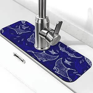 Amazon.com: Manta Ray and Fish Kitchen Faucet Suction Pad - Absorbent ...