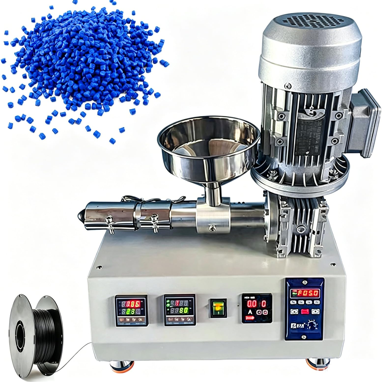 Extrudeuse De Filament pour Impression 3D, Extrudeuse De Granulés Haute Précision 1000 W avec Température Réglable, Compatible ABS/TPU/PETG/PLA