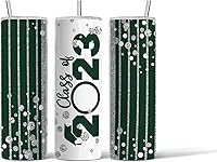 Vista 2 de Custom personalized Class of 2023 tumbler with straw and lid (Red)