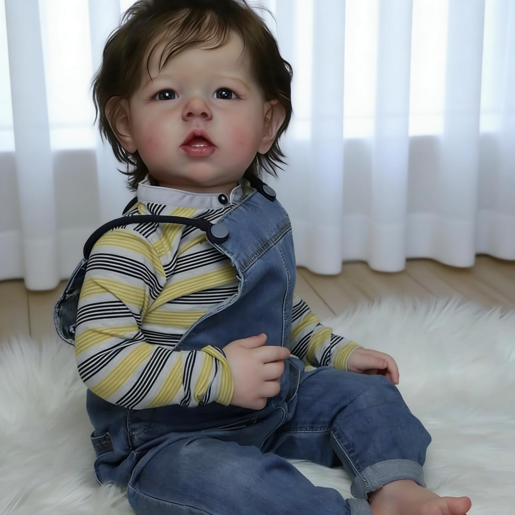 Duże, realistyczne lalki Reborn Maluch Body 71 cm Realistyczne miękkie silikonowe winylowe lalki noworodka ukorzenione włosy, które wyglądają prawdziwie Reborn lalki, zabawki, prezent