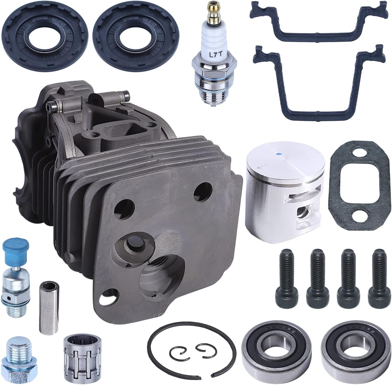 For Husqvarna 445 445E 450, 450 For Rancher, Cylinder, 544119802 544972001 501451601 544062001 544013801 503200527 503235111 503552201 544870701