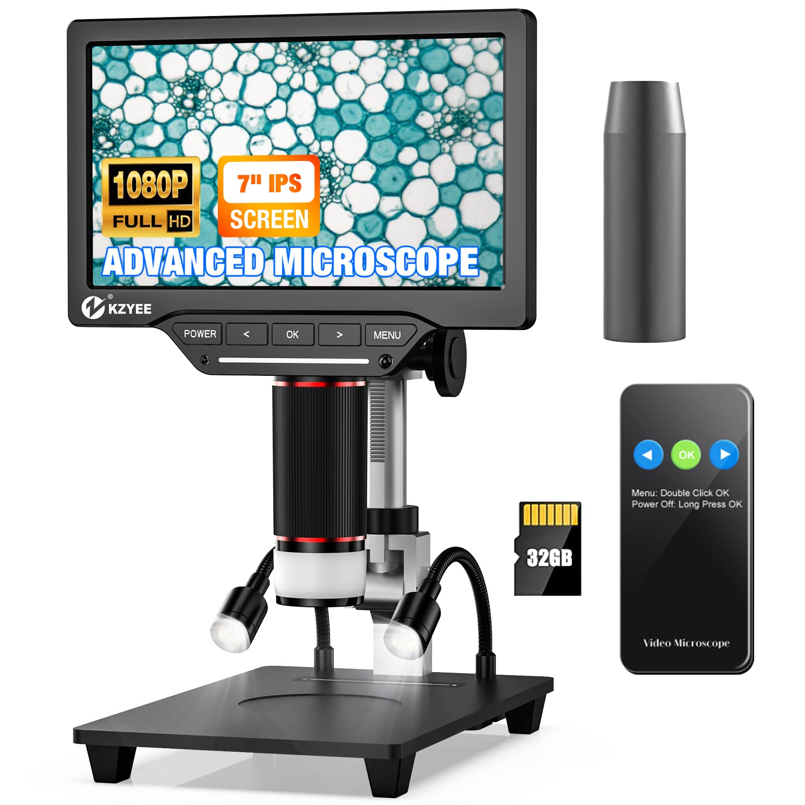 Buy KZYEE 7 inch Digital Micro Shows Entire Coin, Extension Tube, IPS