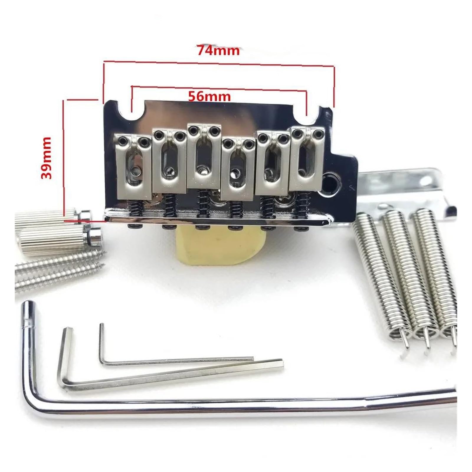 Profesjonalne Chromowane Srebrne Vintage Akcesoria Do Mostka Tremolo Do Gitary Elektrycznej