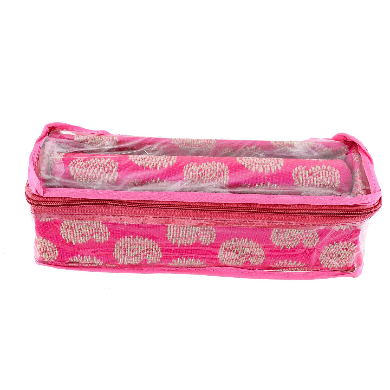 Pink Brocade Bangle Box - Organize Your Jewelry -2