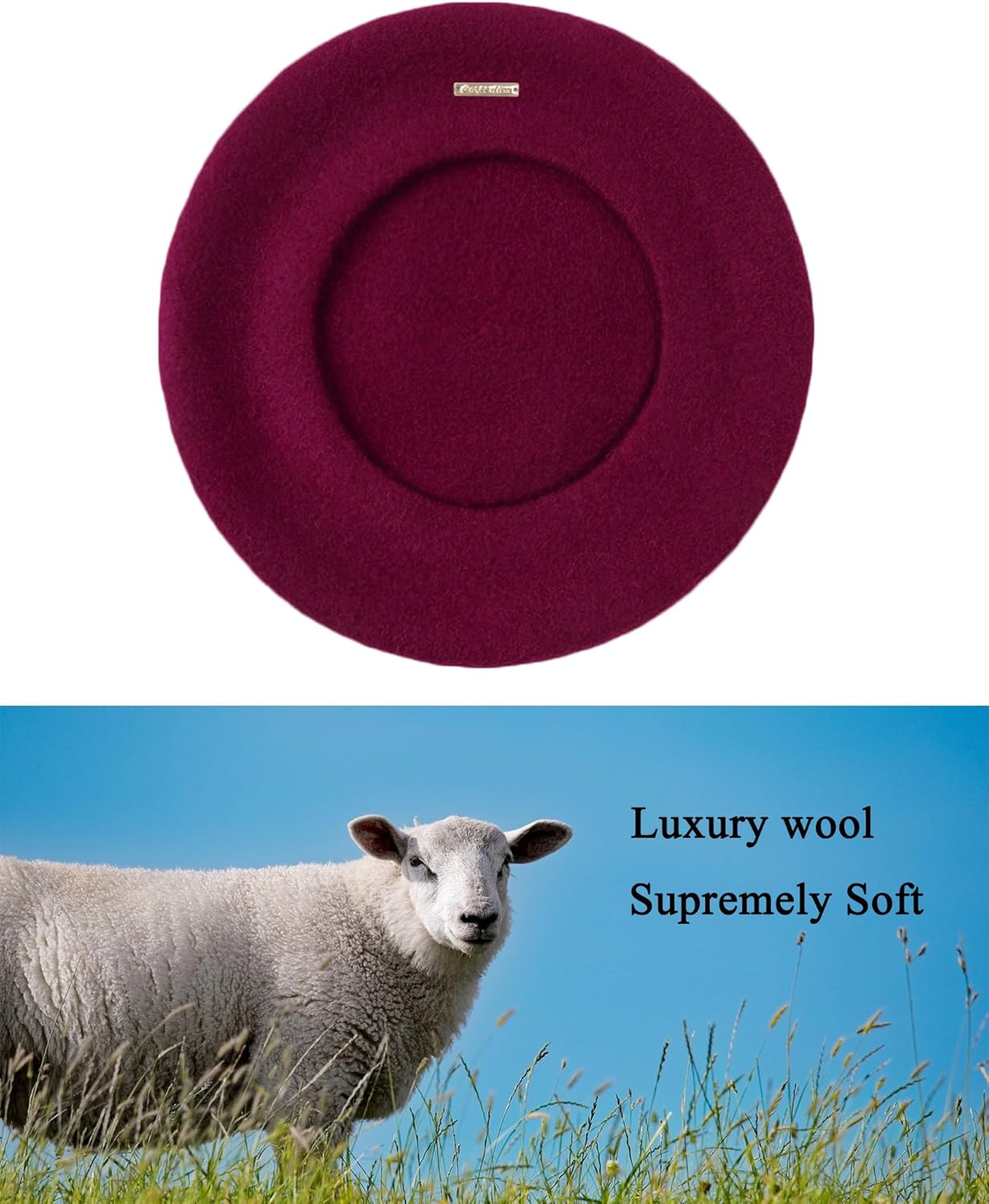 Wool French Berets for Women, Solid Color Beret Hats for Women Girls Lady, Casual and Chic Vintage Painters Hat - Image 4