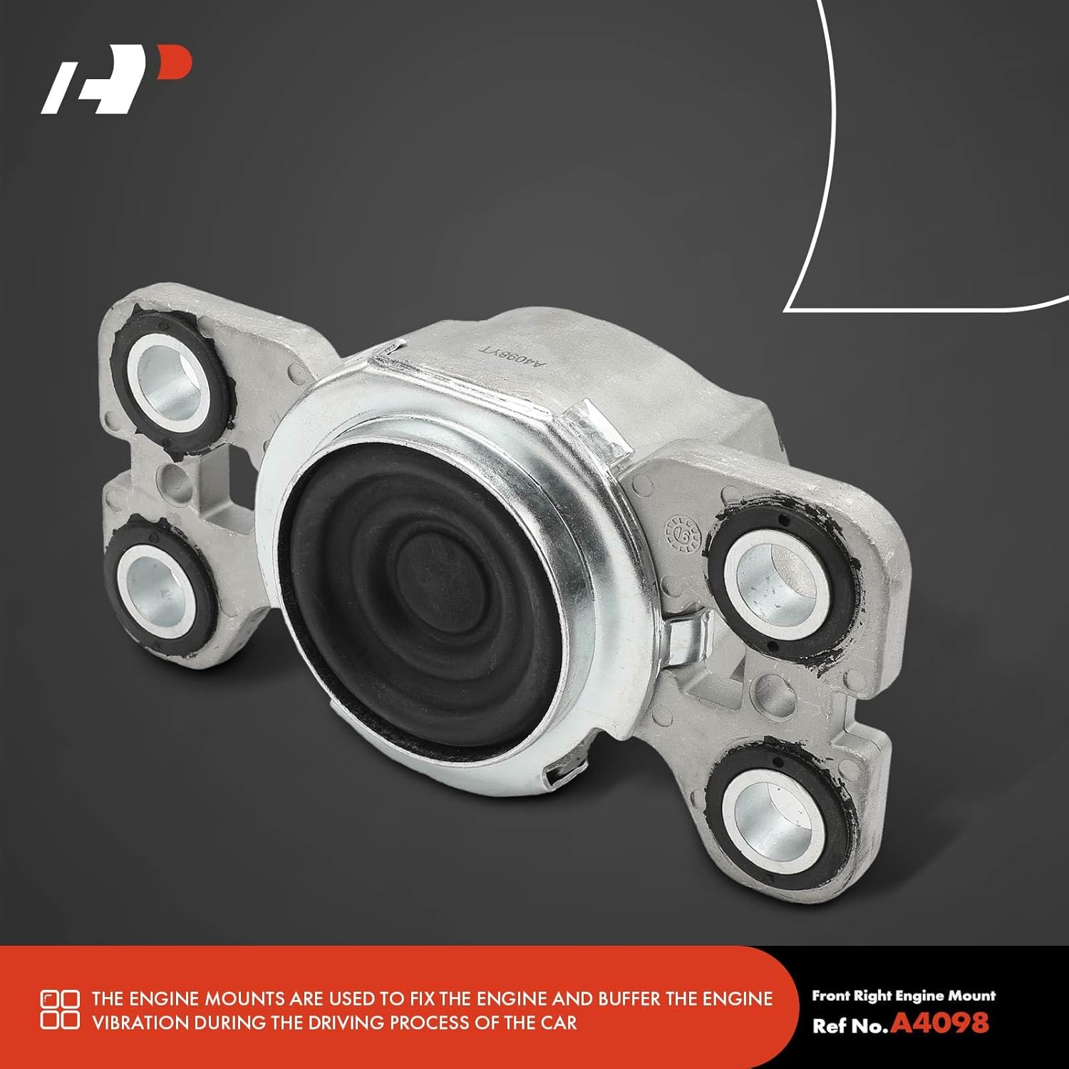 A-Premium Engine Motor Mount Kit Compatible with Volvo XC60 2016-2016, S60 2011-2016, XC70 2008-2015, S80 2007-2015, V60 2015-2016, V70 2008-2010, 3.0L 3.2L, 2-PC Set, Replace# 30793427