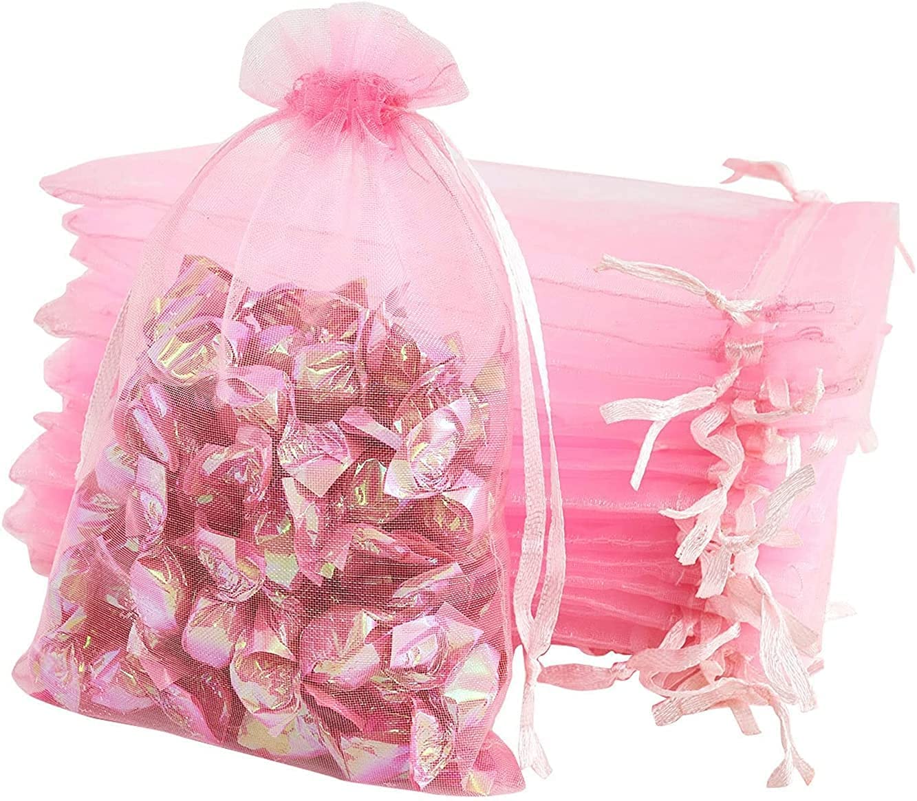 brown leaf Baby Pink Organza 7X9 Cm jewelry Pouch Organa Potli Bags Best for Wedding Party Supply Return Gifting Bags (20) (B0BR7SNGCP) Amazon Price History, Amazon Price Tracker
