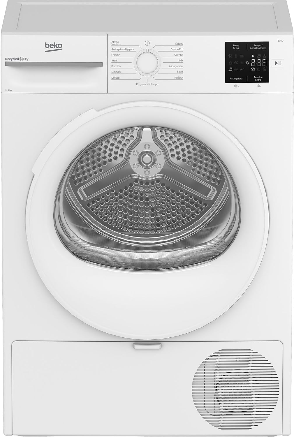 Beko BMTR38W, bomba de calor 8 kg clase D