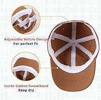 Vista 17 de Peecabe Gorra de béisbol para niños pequeños, unisex, de algodón, ajustable, para bebés, niños, gorra de béisbol para niñas de 1 a 5 años