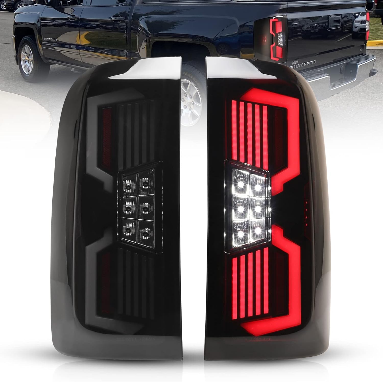 AUTOWIKI LED Taillight Assembly for 20142018 Chevy