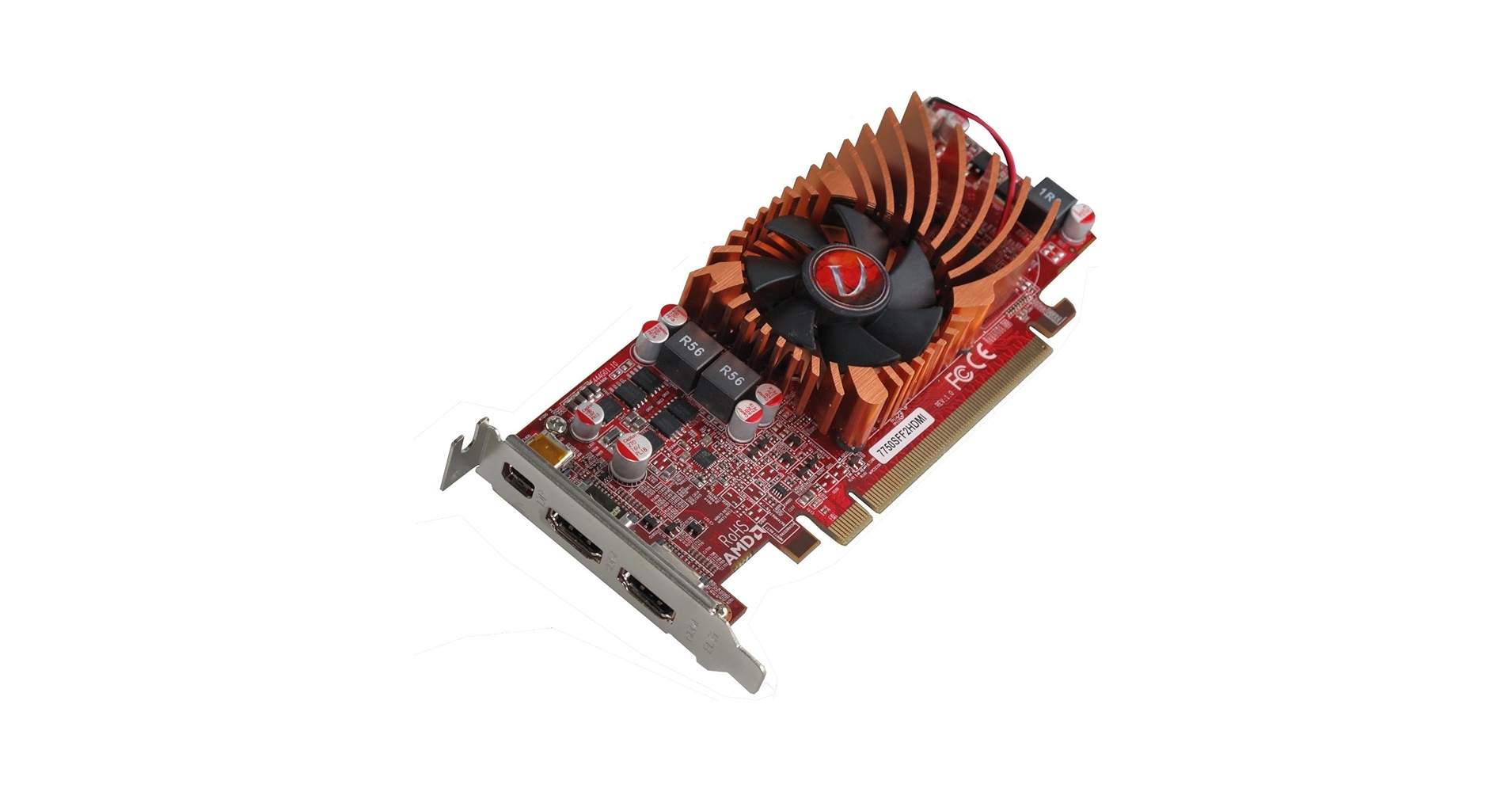 VisionTek Radeon 7750 SFF 1GB DDR3 3M (2x HDMI, miniDP) Graphics Card - 900574