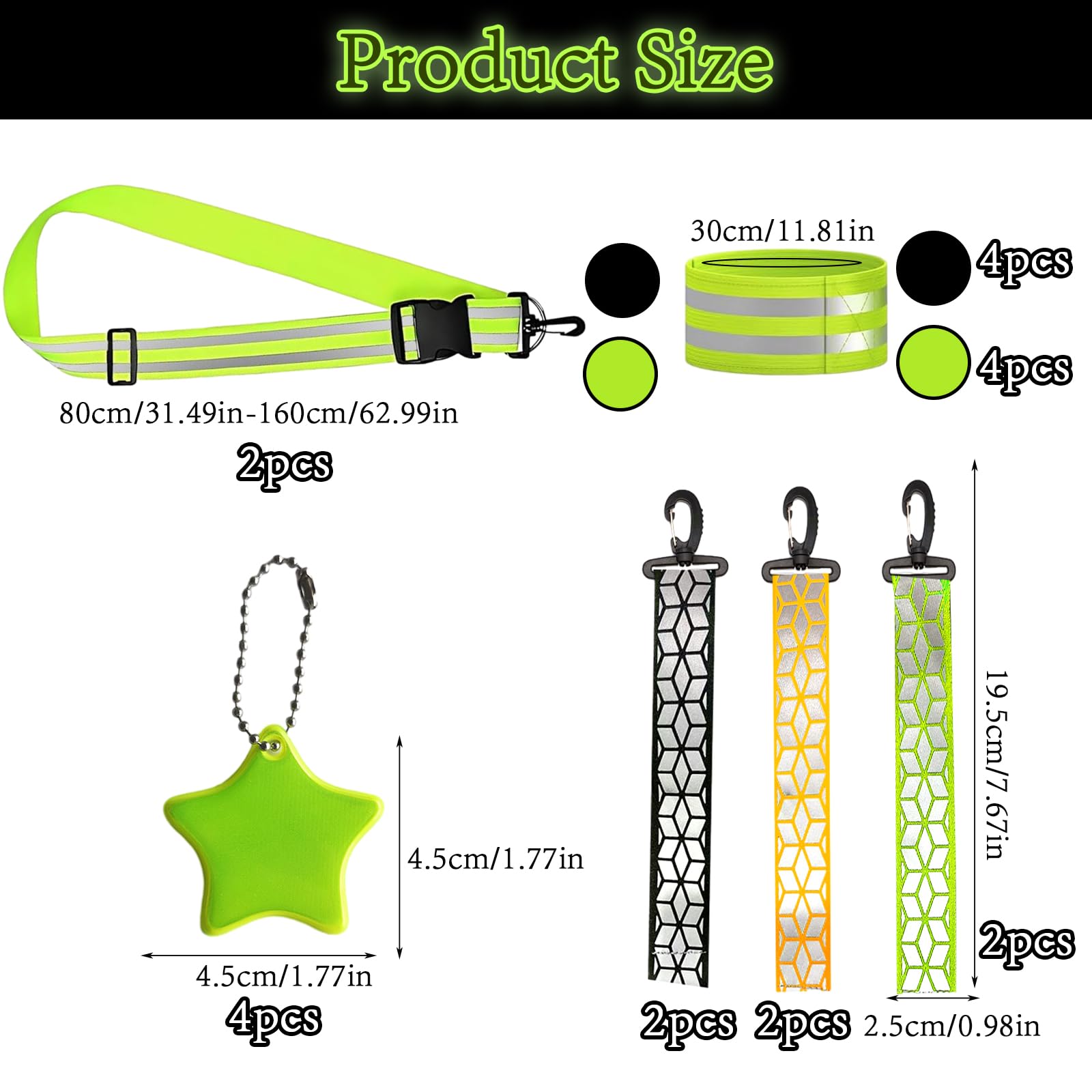 PATIKIL Lot De 8 Réflecteurs De Sécurité Réfléchissants Pour Sac à Dos, Cyclisme, Course à Pied, Fauteuils Roulants, Blanc