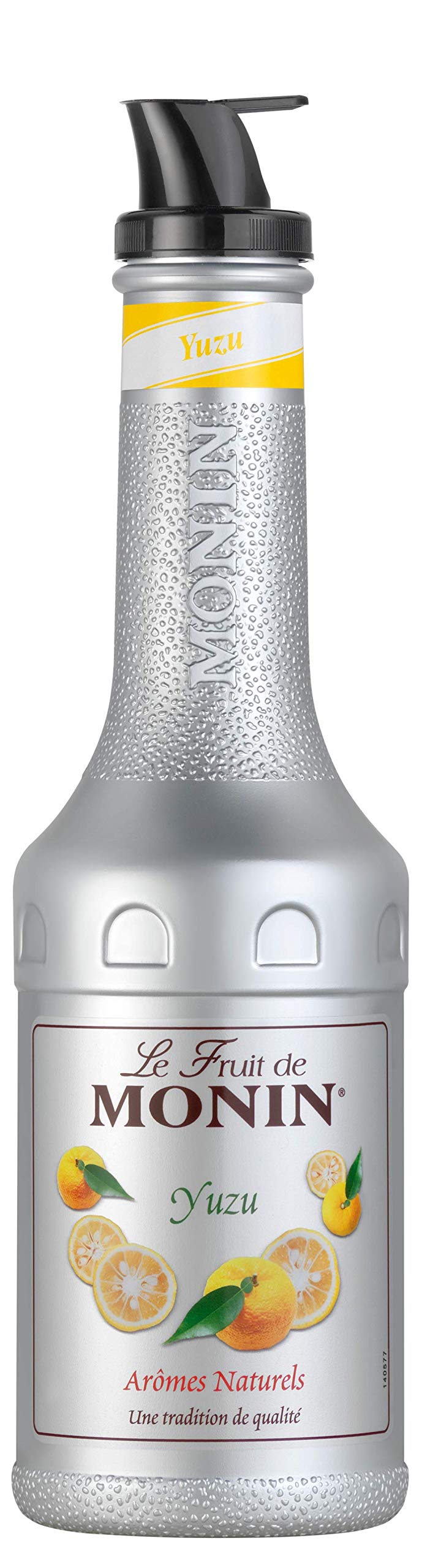 MONIN Yuzu Mélange de fruits purée 1 L pour cocktails, smoothies et cocktails Sans allergènes Saveurs et colorants 100 % naturels Purée de yuzu et sirop de sucre hybride 2 en 1