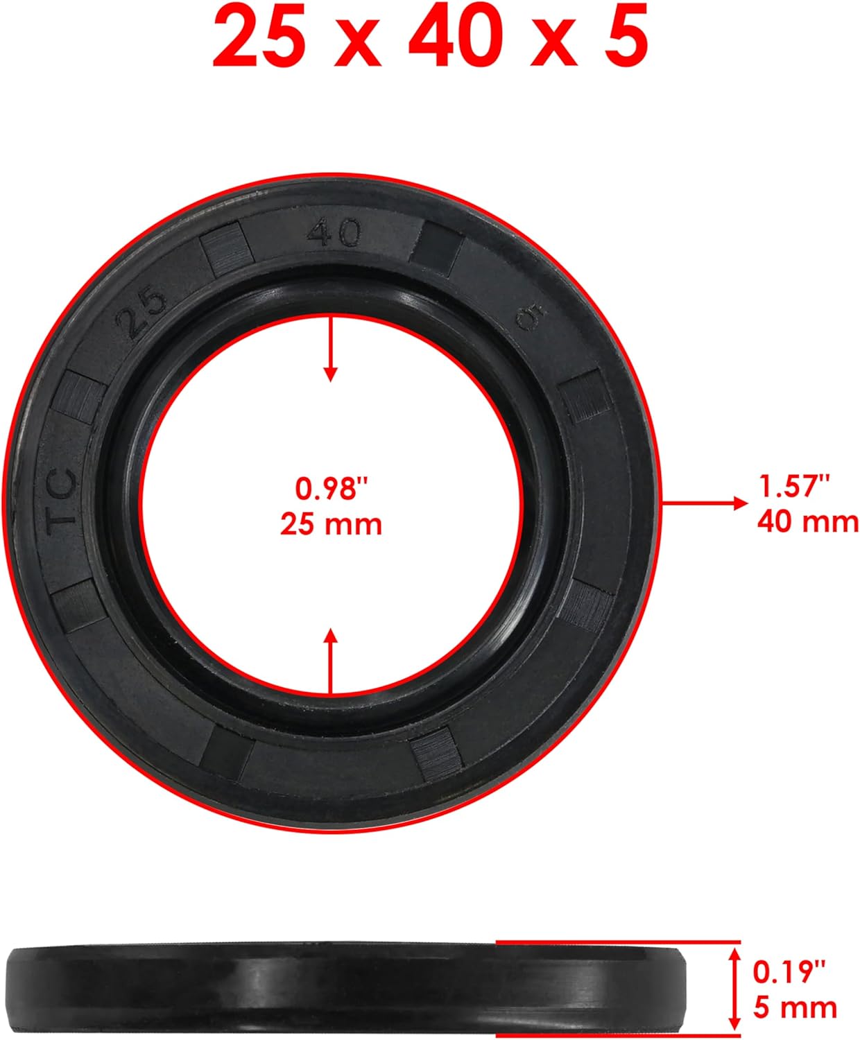 Caltric 293200144 293200132 Rear Swing Arm Bearing Seal Compatible with Can-Am Outlander 570 Max 2016-2023 / Outlander Max 1000 EFI XT XMR 2012-2019 / Renegade 650 EFI XMR 2018-2025