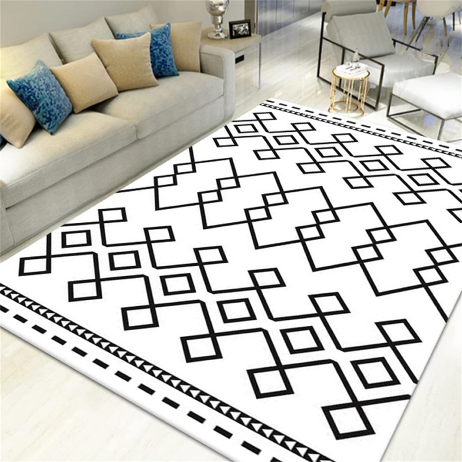 Tapis pour Bébé Antidérapant 180x280cm pour Protéger des Sols Froids du Salon