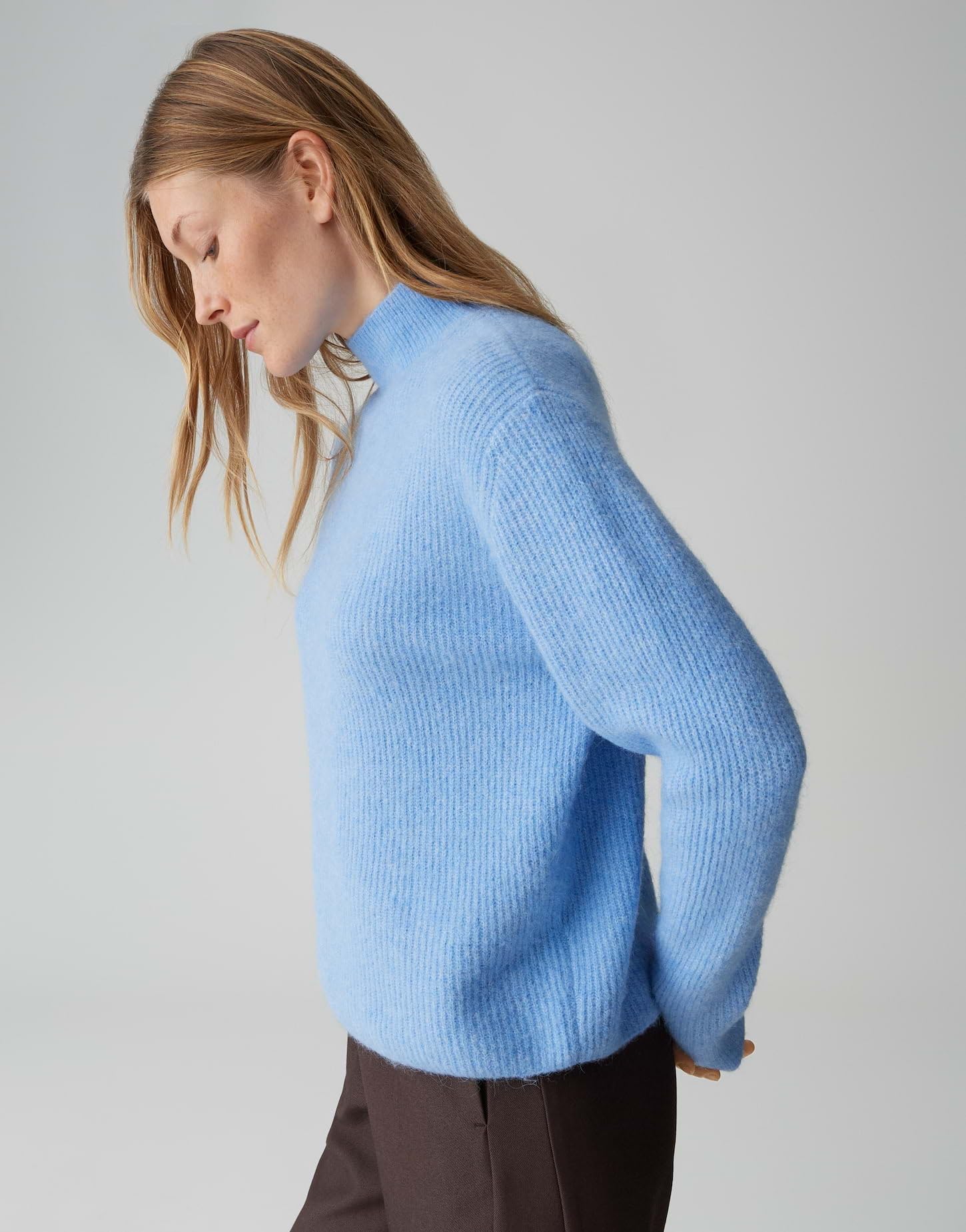 OPUS Damen Pullover | PARF Regular Strickpullover im Alpaka Wollmix