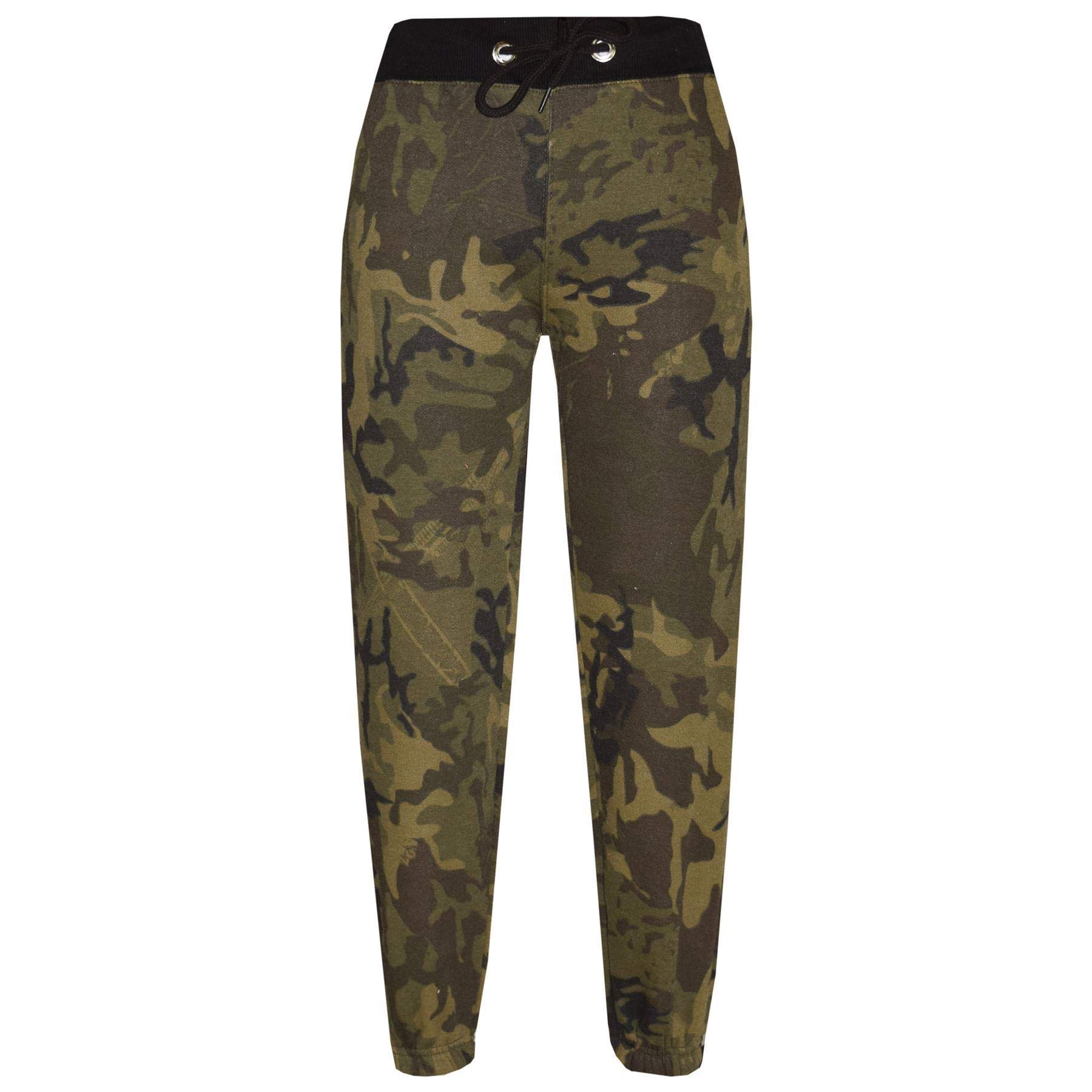 A2Z Kids Boys Girls Camouflage Joggers Jogging Pants Trackie Bottom Casual Trousers