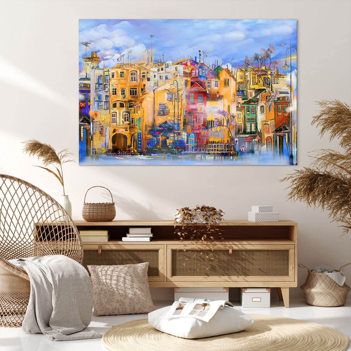 DekoArte - Tableau Decoration Murale Salon Avec Relief HALO 90x60cm