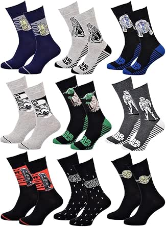 2025 OZABI – Calcetines Pack de regalo para hombre Star Wars