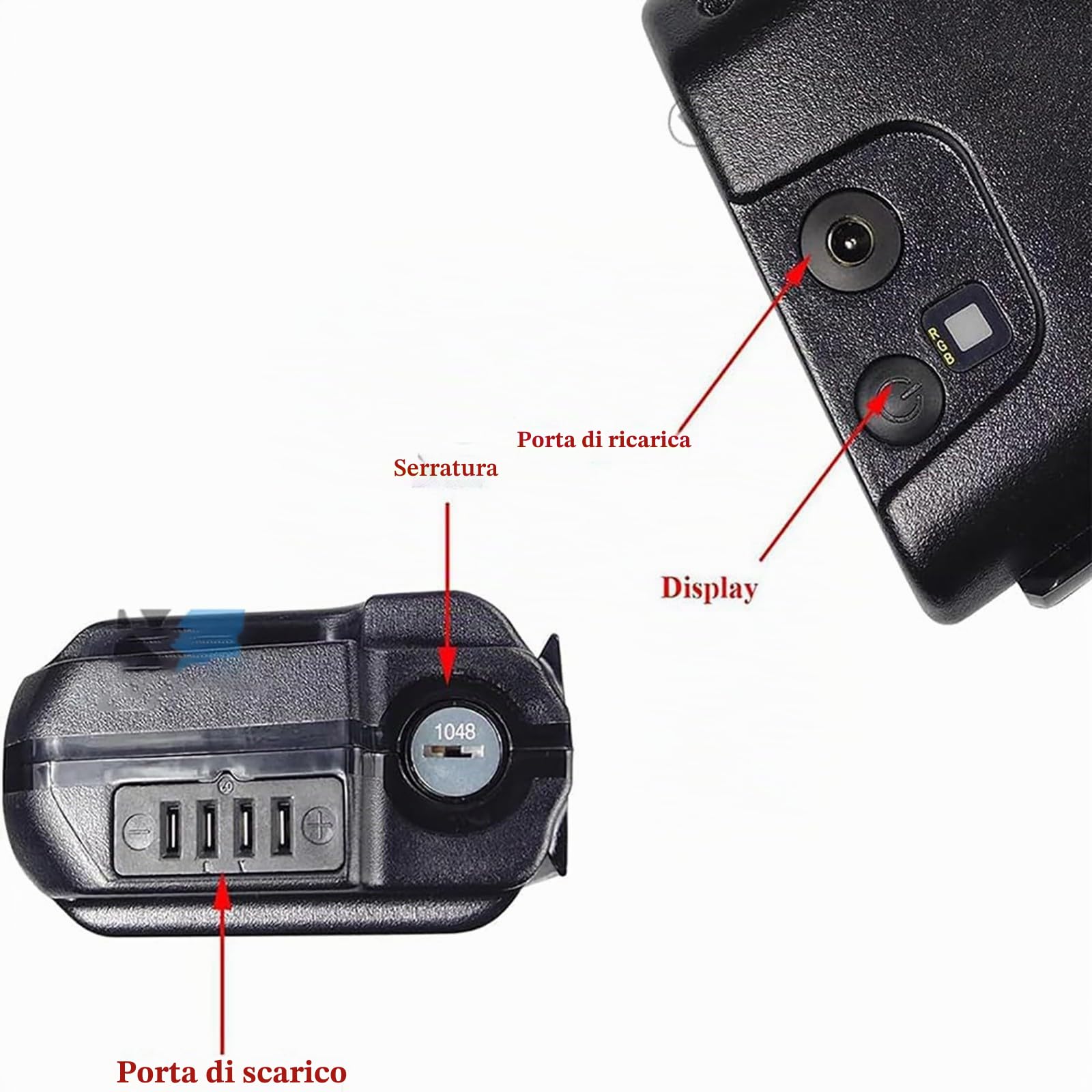 Batteria Pieghevole Per Bici Elettrica 36V 13Ah 18Ah 48V 10Ah 14Ah Ebike Batteria Batteria Per Bici Elettrica Per 50W-250W Con Caricabatterie 36V 13Ah