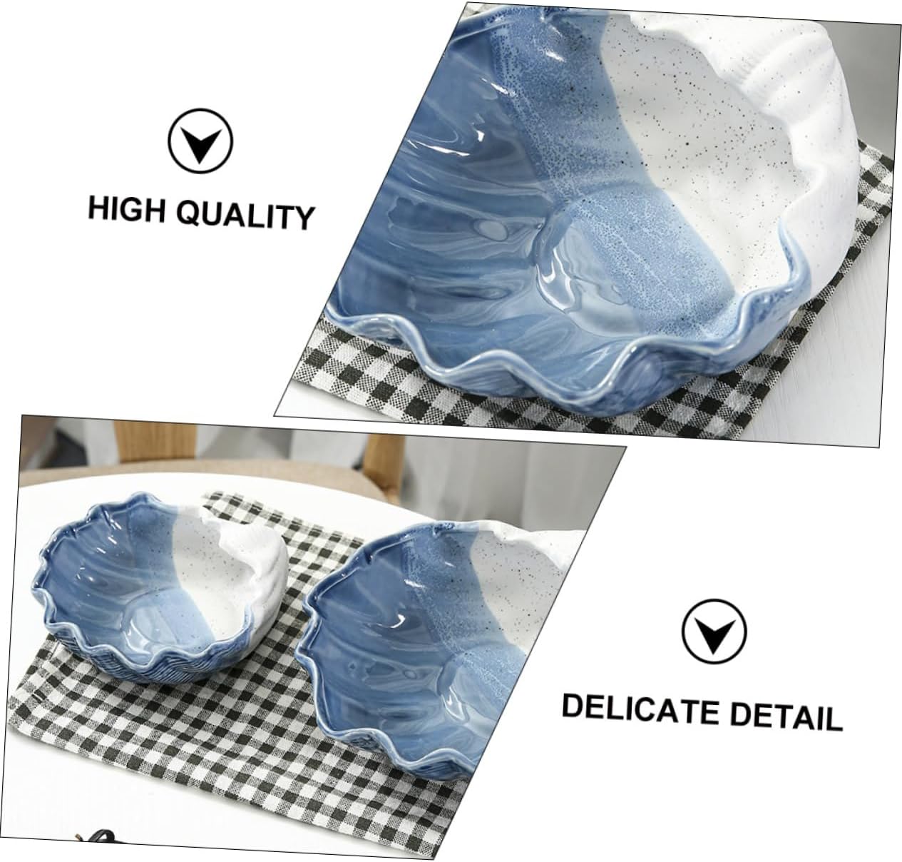 Ceramic Shell Storage Tray Elegant Jewelry Organizer for Rings Keys and Sundries Decorative Household Decor with Nautical Seashell Design