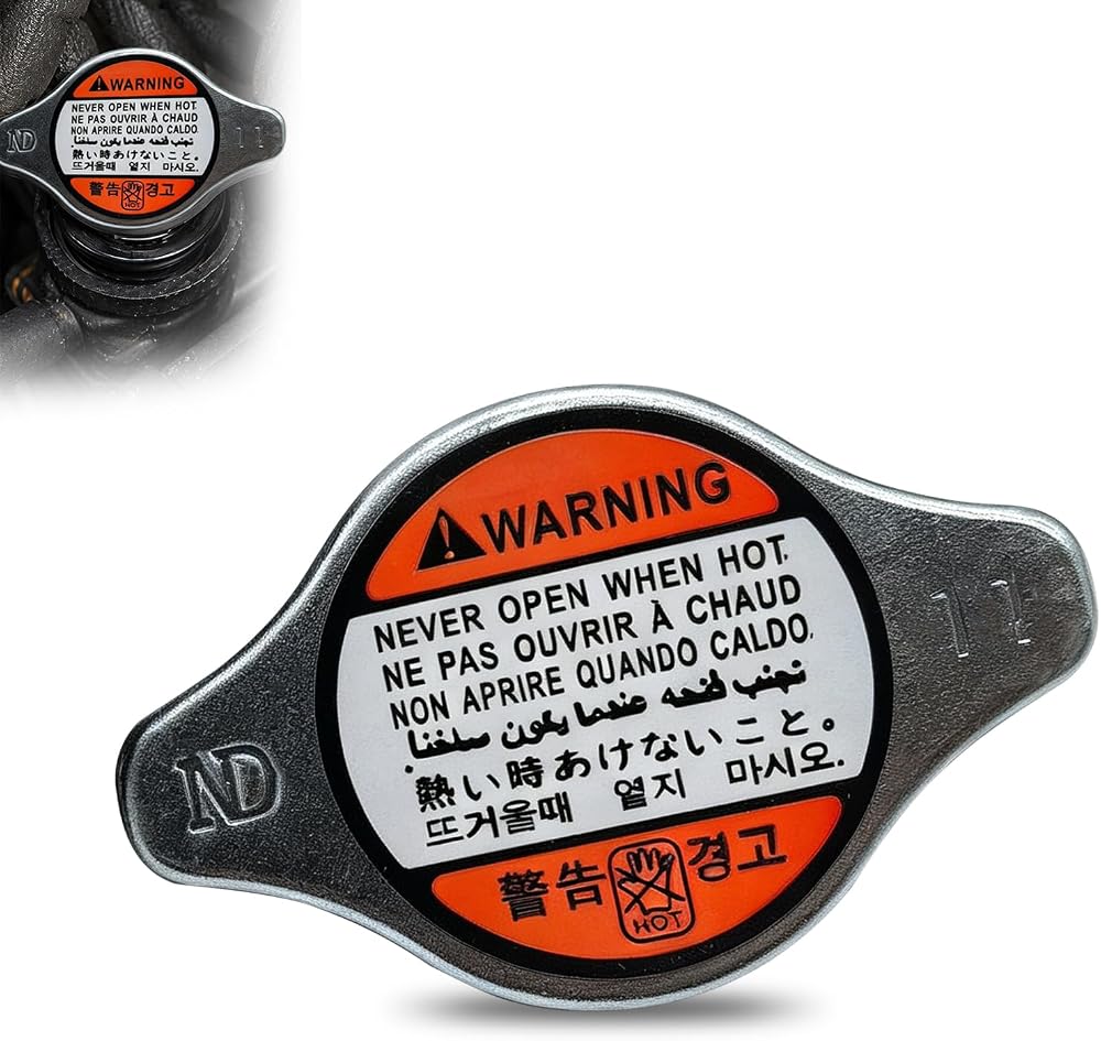 라디에이터 캡 커버, 자동차 라디에이터 화상 방지 캡 교체품, OEM#19045-PAA-A01 19045PAAA01, 혼다 시빅 1992-2005, 어코드 1994-2006, 오디세이 1995-2007, 파일럿 2003-2008과 호환 — 사진 1