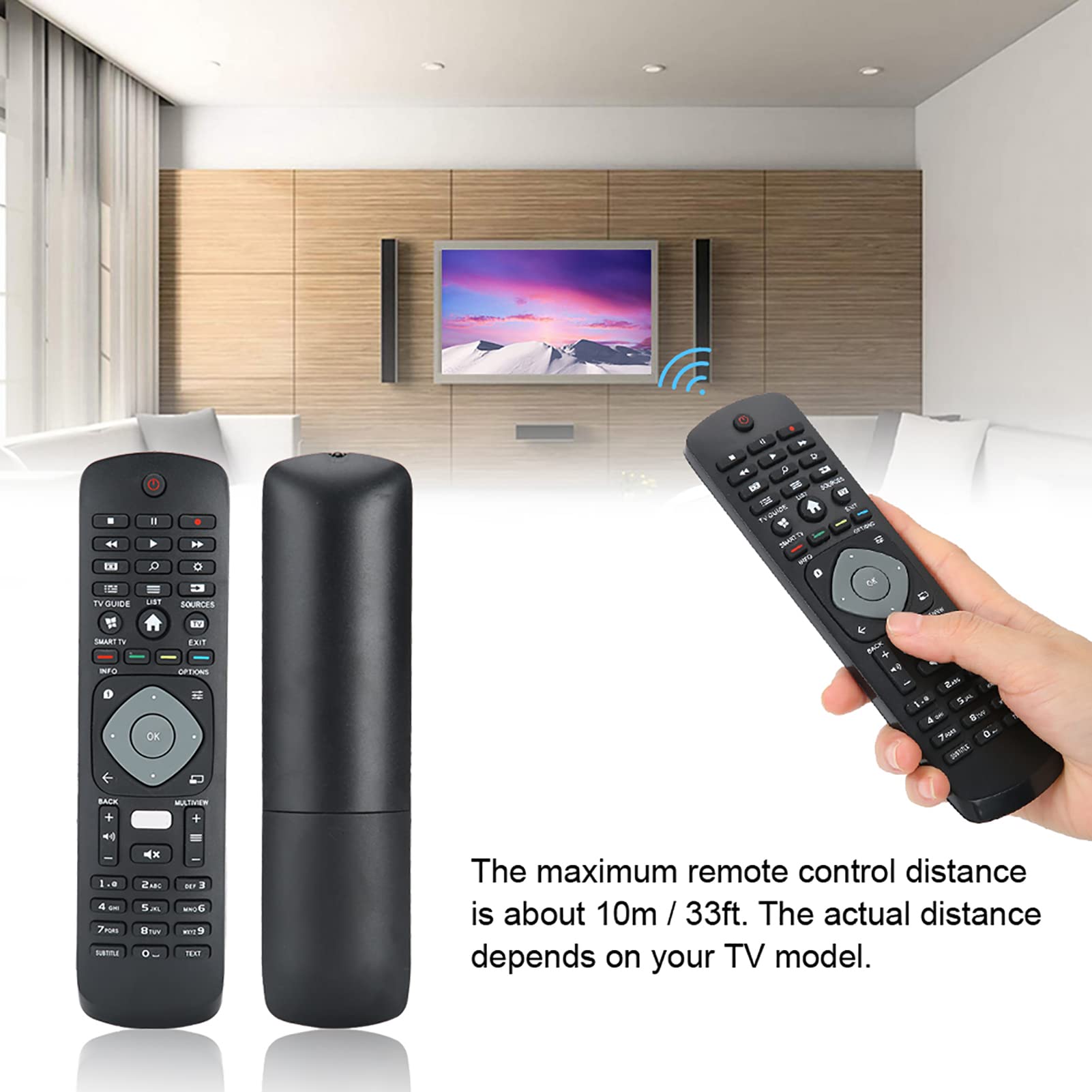 Telecomando Ricambio Per TV Philips - 43PUS6162/12, 43PUS6201, 43PUS6262, 43PUS6401 - Nessuna Programmazione - Funzioni Complete