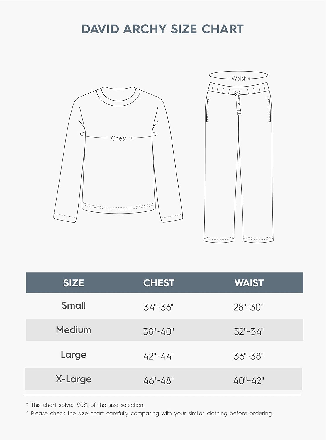 Vista 5 de DAVID ARCHY Conjunto de pijama de algodón para hombre con rayas jaspeadas