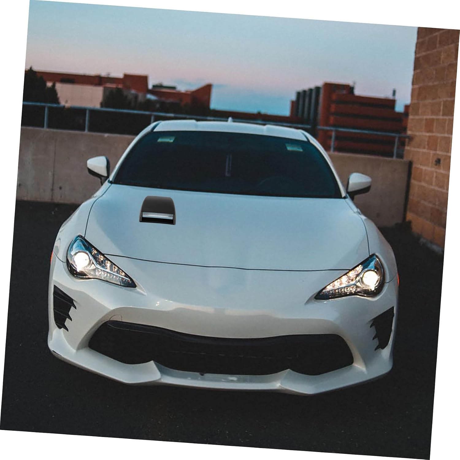 Racing Style Car Hood Vent Sticker Car Hood Scoop Decorative Air Vent Deflector