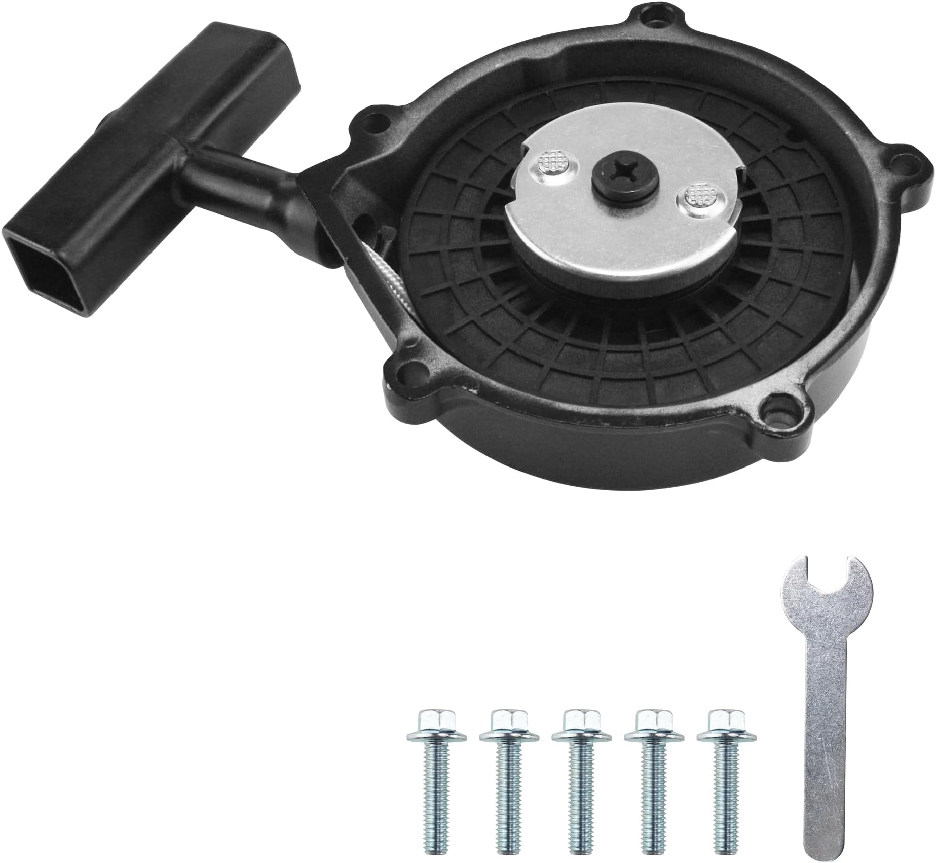 PRO BAT Hand Pull Starter GY6 Recoil Starter for 150cc 180cc 200cc 250cc 260cc 300cc Engine Jinlang Jinling JLA-925E JLA-931E ATV UTV Scooter Dirt Bike Go Kart Tricycle Part,Black