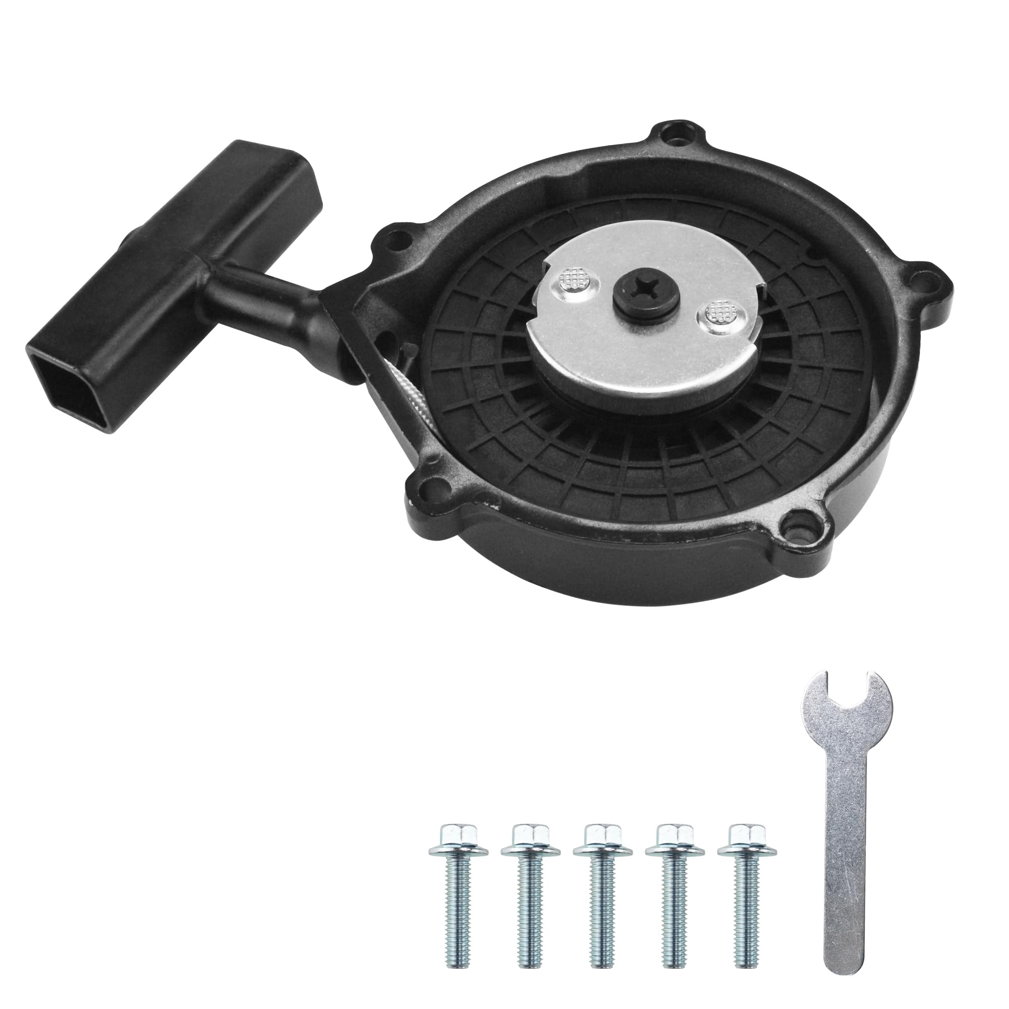 PRO BAT Hand Pull Starter GY6 Recoil Starter for 150cc 180cc 200cc 250cc 260cc 300cc Engine Jinlang Jinling JLA-925E JLA-931E ATV UTV Scooter Dirt Bike Go Kart Tricycle Part,Black