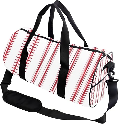 Lines In Retro Style Easy Clean Gym Bags For Women Oxford Tote Bags Adjustable Shoulder Strap, Convertible Carry Backpack Cute Gym Bag For Baseball