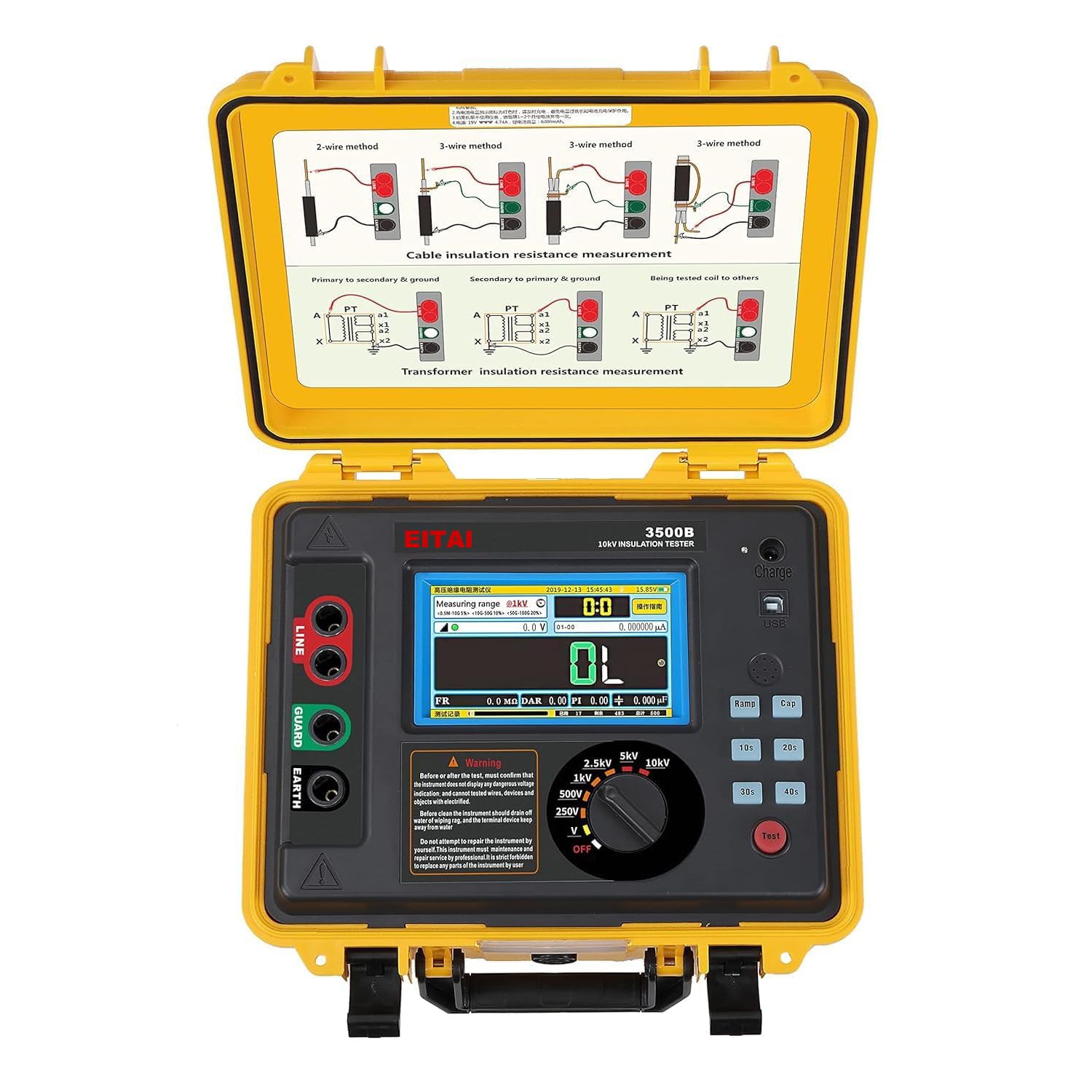 ムサシ絶縁抵抗計 ハイビットメガ DI-06 6,000v 測定器
