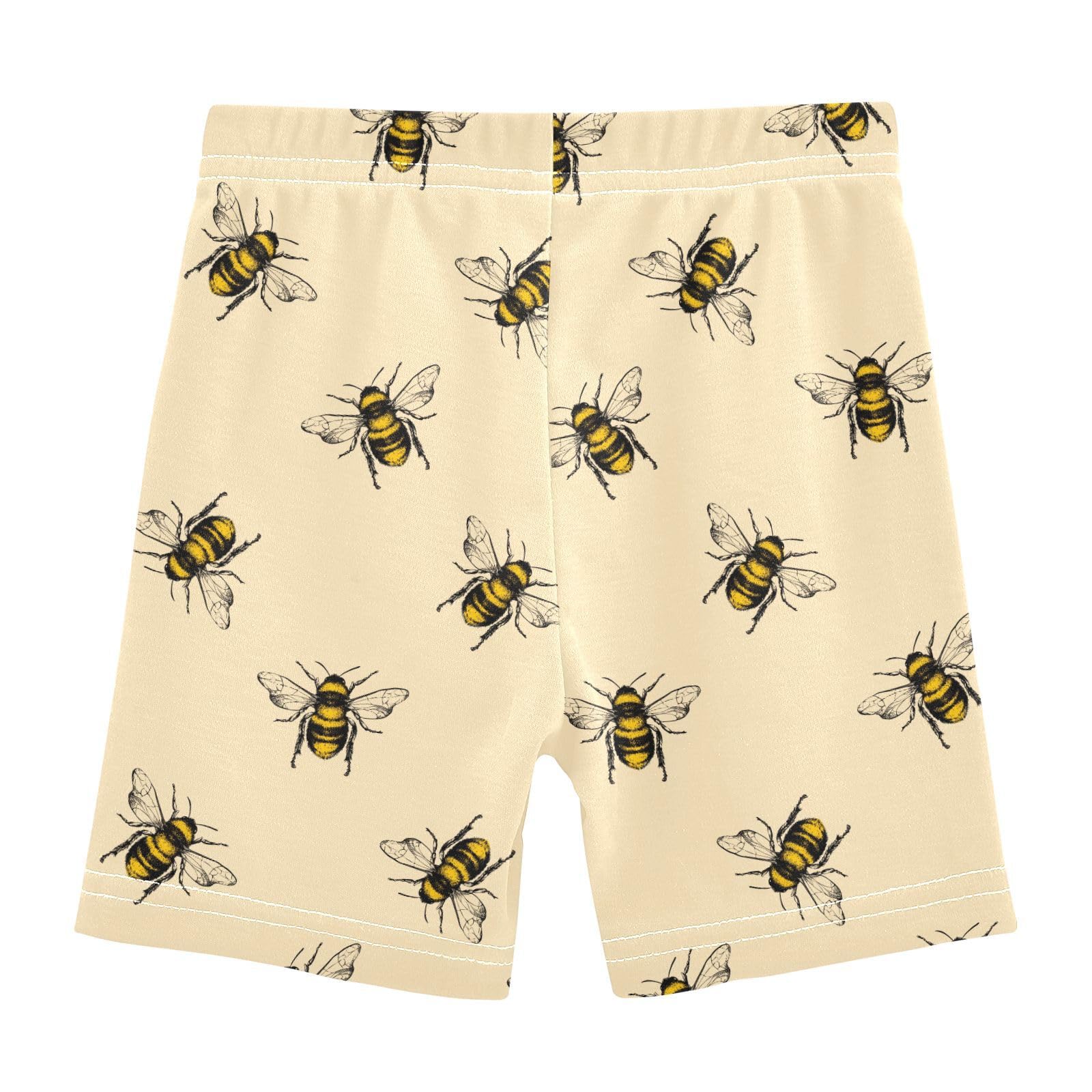 JHKKU Girls Bee Shorts Cotton Cartwheel Bike Kids Biker Under Dress Dance Short Girl Clothes 5T