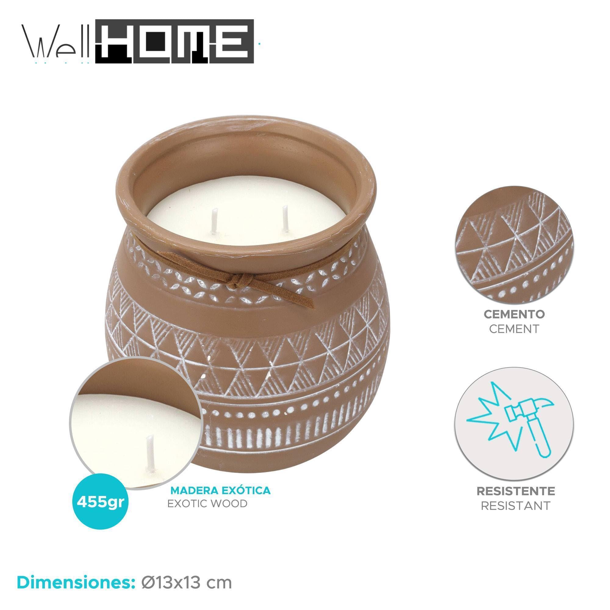 Pack 6 Velas aromática envase de cemento
