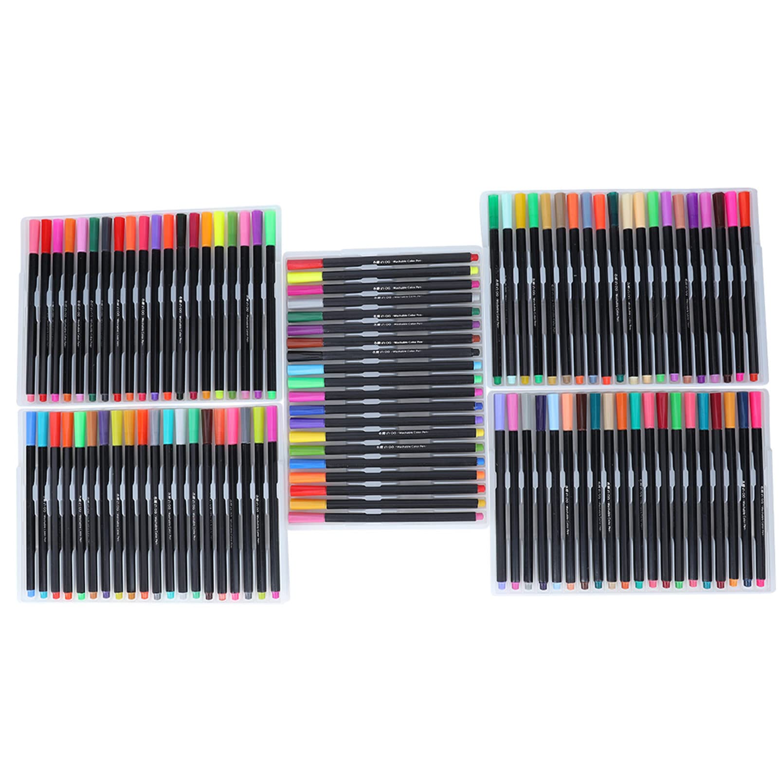 Aquarell-Pinselstifte für Künstler, 48 Farben, verschiedene Farbtöne, sechseckiger Schaft, nasse Pinselspitze, großer Wasserausstoß, Schubladen-Aufbewahrungsbox, tragbar, (100 Farben)