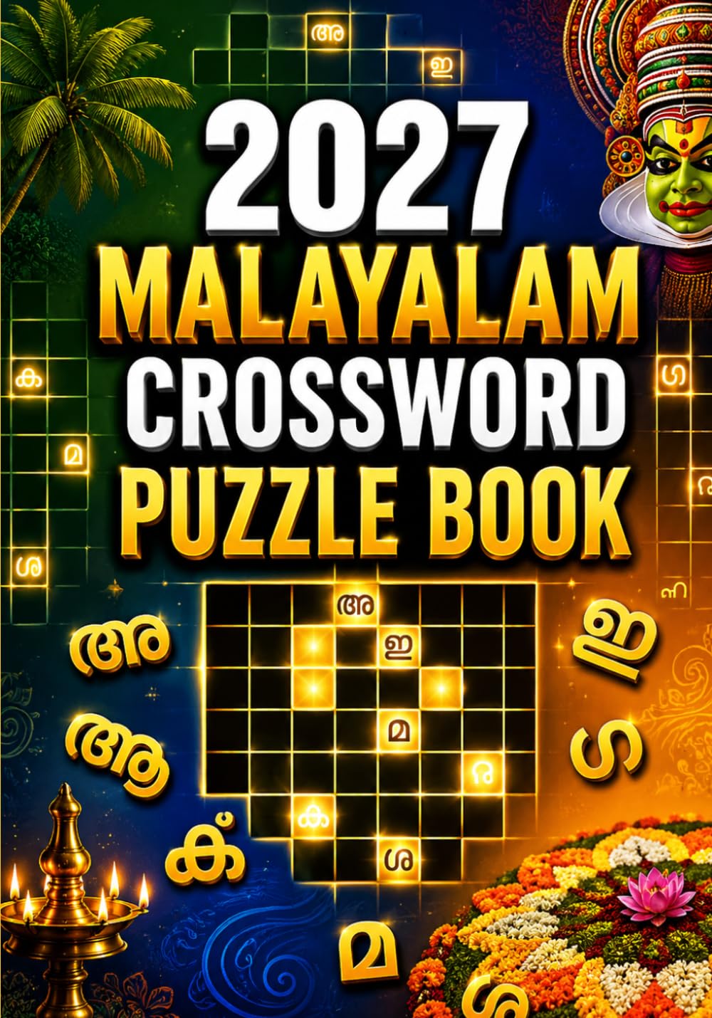 2027 Malayalam Crossword Puzzle Book: Large Print Malayalam Word Puzzles for Adults, Seniors, and Puzzle Lovers
