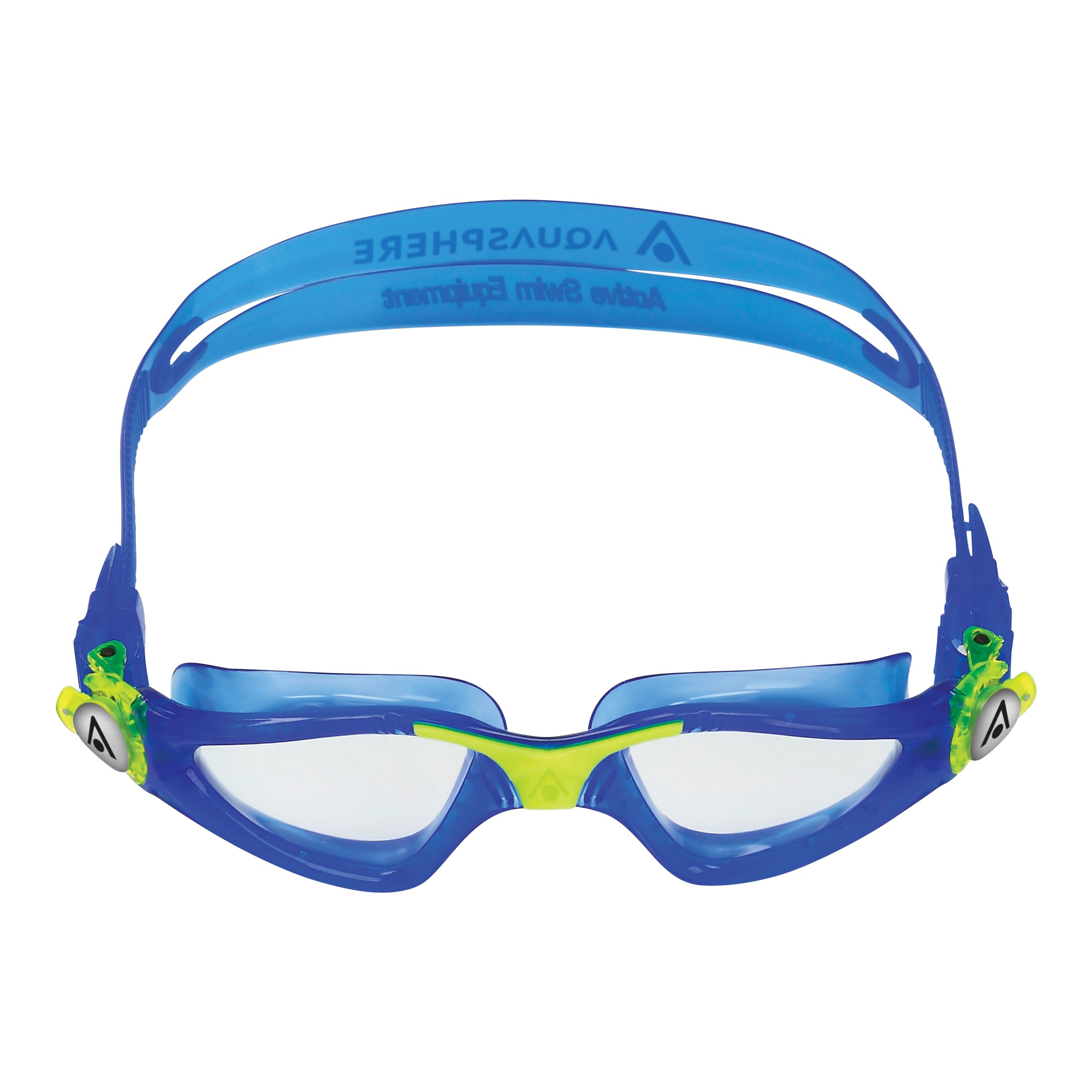Aqua Sphere Kayenne Junior Kid's Swimming Goggles - Blue/Yellow - Clear