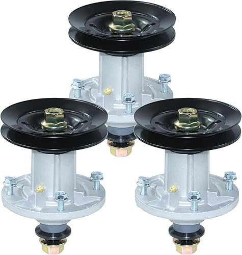 FULAIGE Paquete de 3 unidades de conjunto de husillo GY21098 que reemplazan a GY20454 AUC15811 GY20962 para John Deere 145, 155C, 92H, D140, D155,