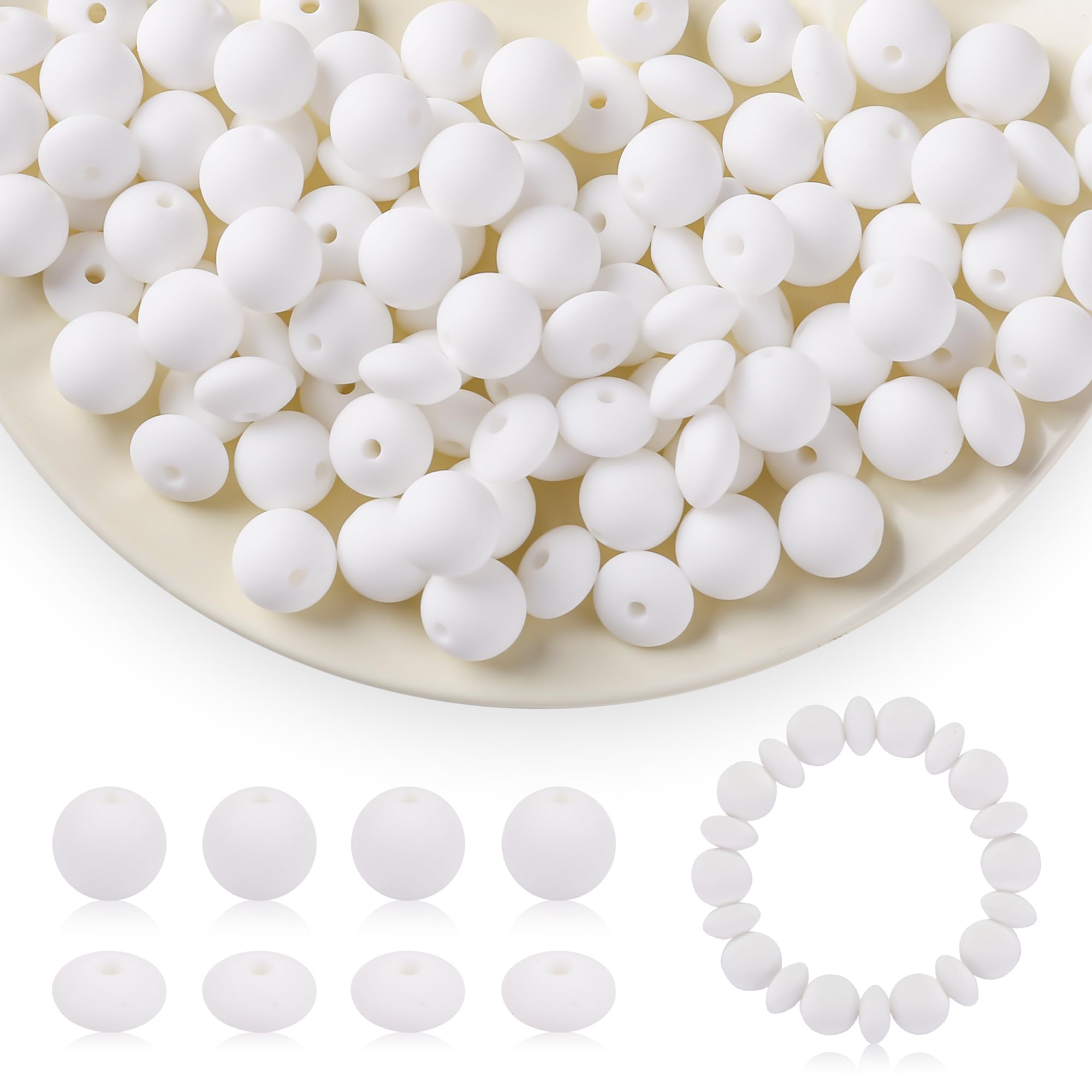 12 Perles Focales En Silicone Chiens - Pour Bracelets, Colliers, Loisirs Créatifs
