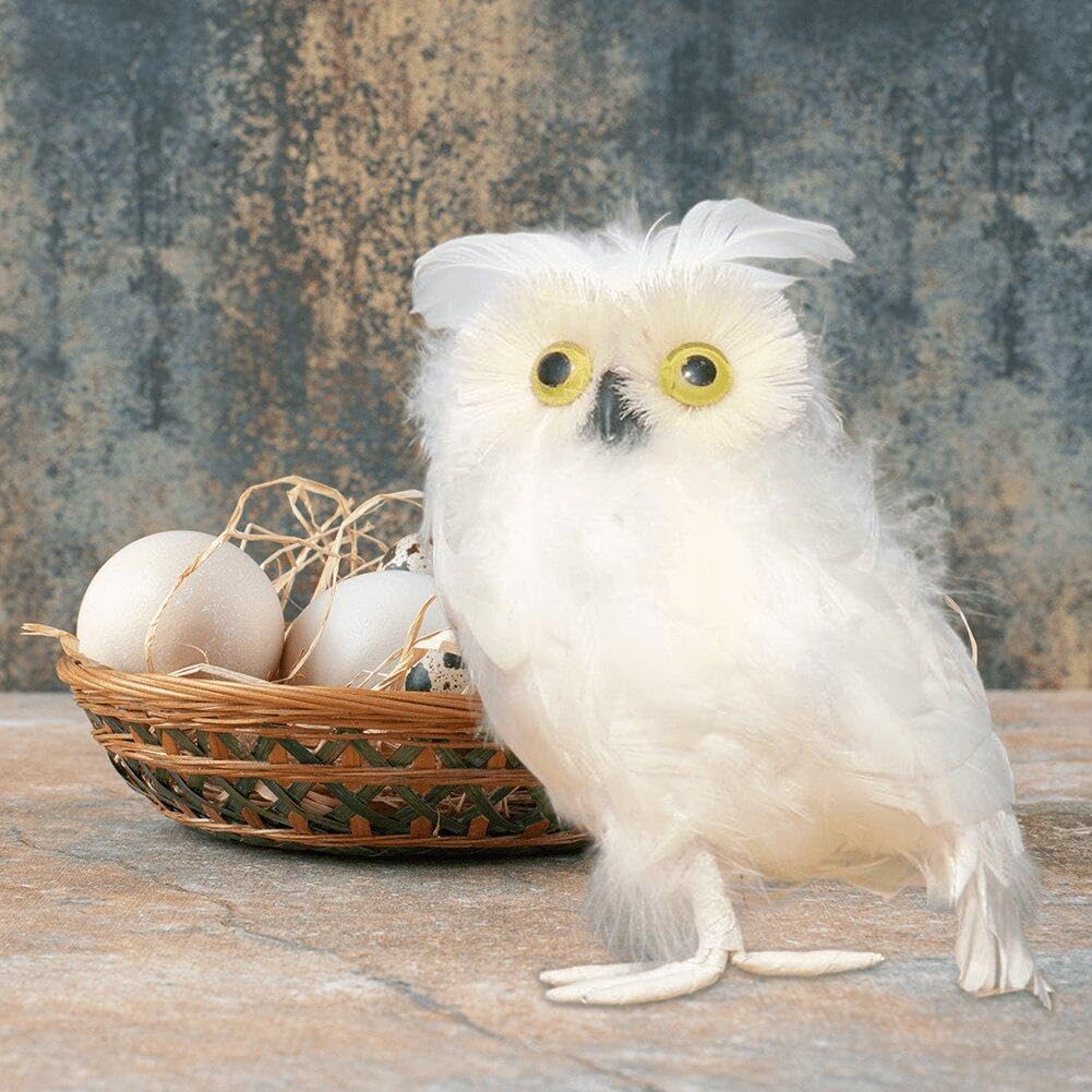 Pistro Indian Girl Owl Statue Native American Figurine Indoor Outdoor Home Decor Gift Collectible Sculpture For Fireplace Holiday