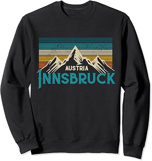 Innsbruck Austria Vintage Mountains Ski Souvenir Gift Sweatshirt