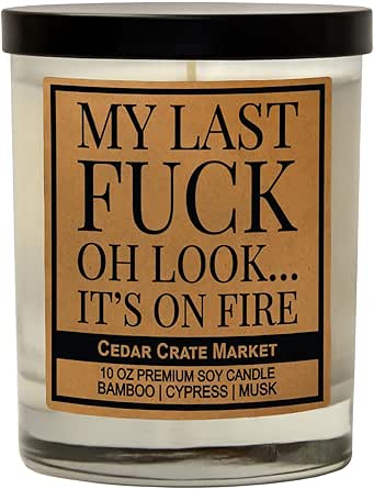 My Last F | Funny Office Gifts for Coworker Boss Friend | Mothers Day Gifts for Mom Sister Aunt | Cool Birthday Gift for Him | Funny Novelty Gifts | Relaxation Gifts for Women Men | Handmade in USA